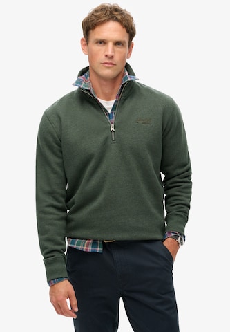 Sweat-shirt Superdry en vert : devant