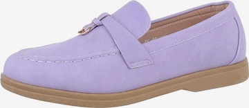 Ital-Design Slipper in Lila: Vorderseite