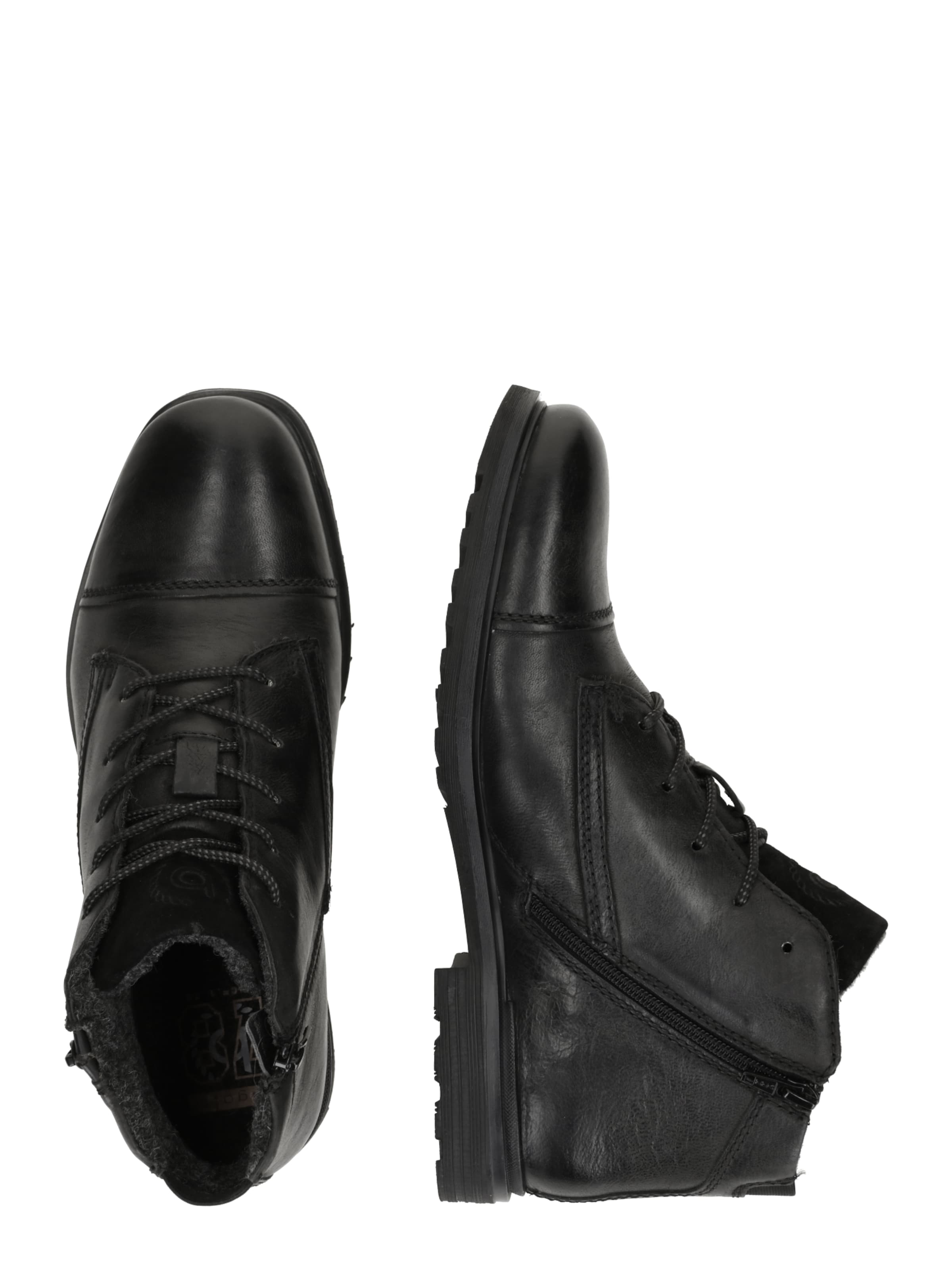 bugatti Schnürboots 'A0U' in Schwarz