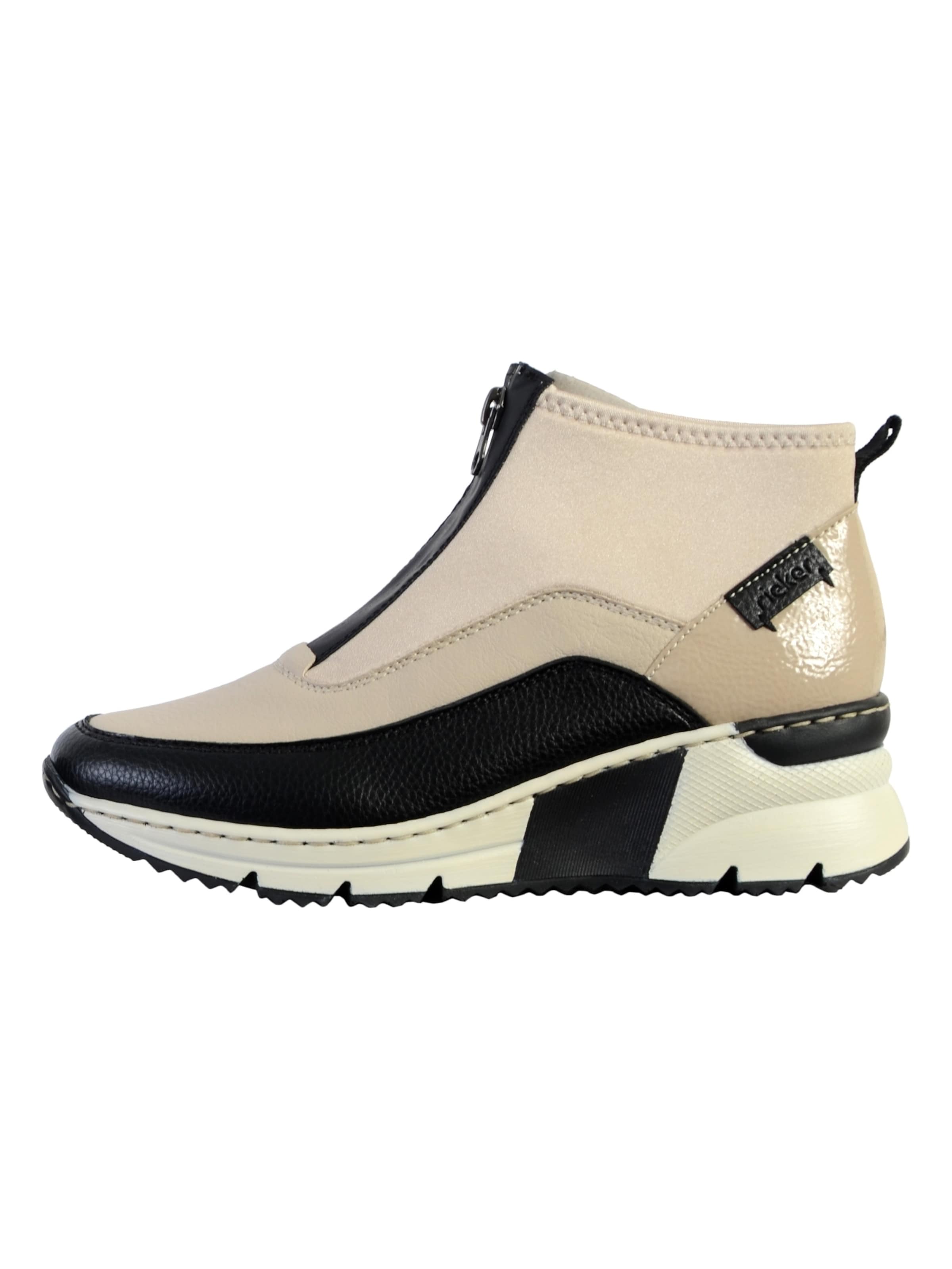 Rieker Booties in Beige: front