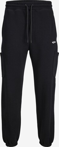 JACK & JONES Tapered Trousers 'KANE' in Black: front