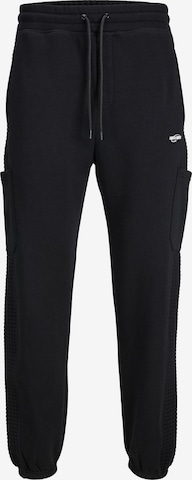 JACK & JONES - Tapered Pantalón 'KANE' en negro: frente