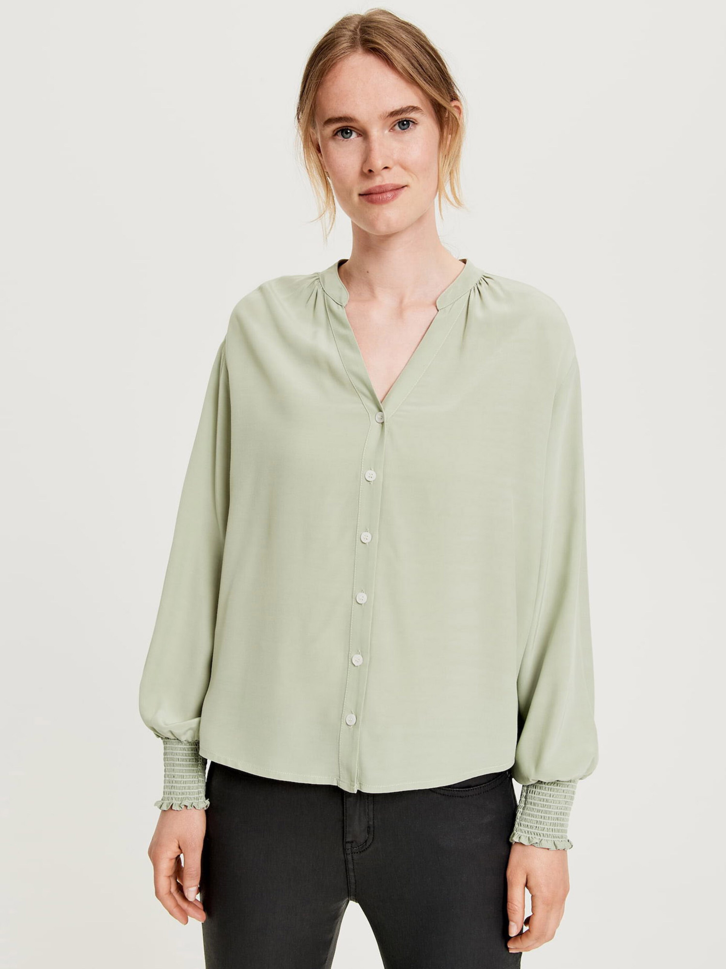 Donna Abbigliamento OPUS Camicia da donna in Verde Pastello 