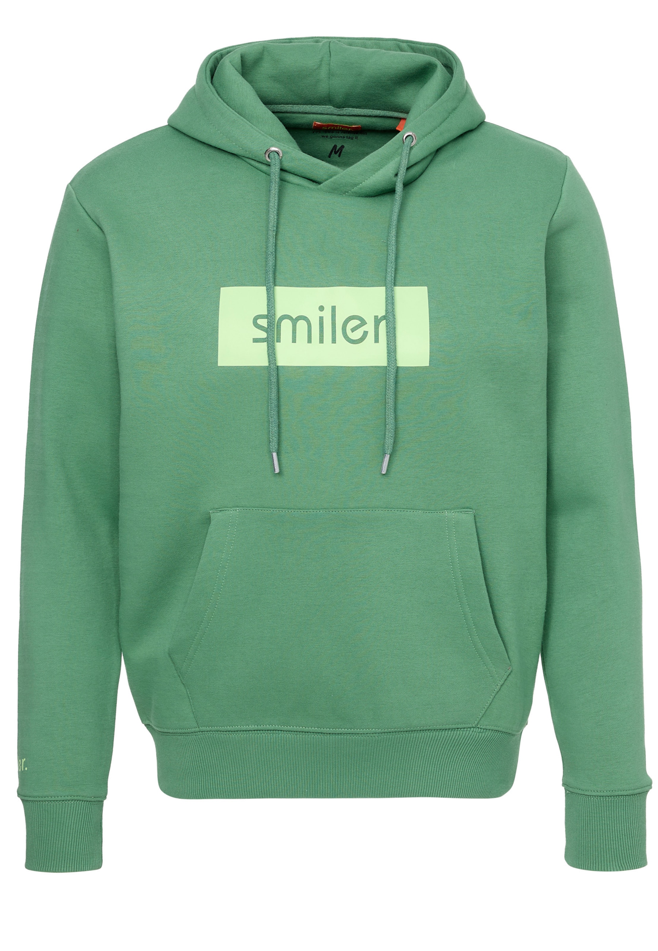 smiler. Sweatshirt 'Happy' in Green: front