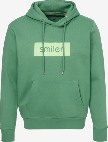 smiler. Sweatshirt 'Happy' in Groen: voorkant