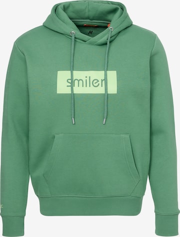 smiler. Sweatshirt 'Happy' in Green: front