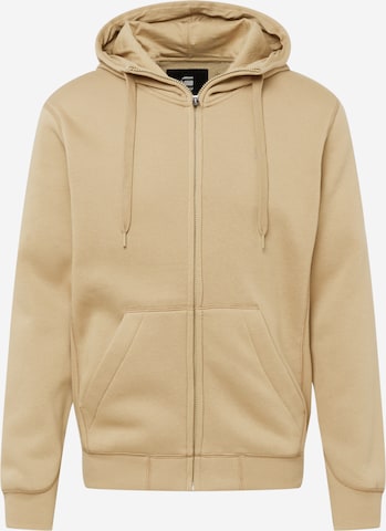 G-Star RAW Sweatjacke 'Premium Core' in Beige: predná strana