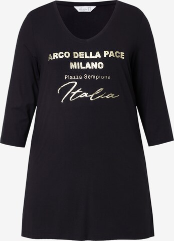 T-shirt MIAMODA en noir : devant
