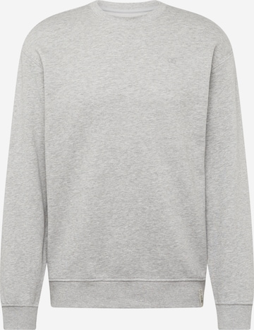 Sweat-shirt QS en gris : devant