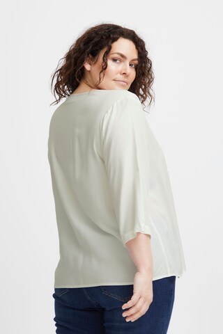 Camicia da donna 'Pcina Bl 1' di Fransa Curve in bianco