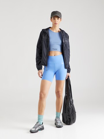 ROXY Skinny Sportshorts 'HEART INTO IT' in Blau