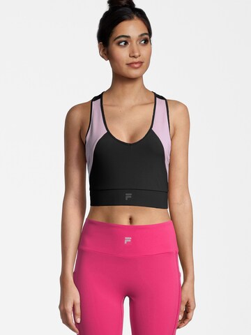 FILA Bustier Sport bh 'REVERE' in Zwart: voorkant