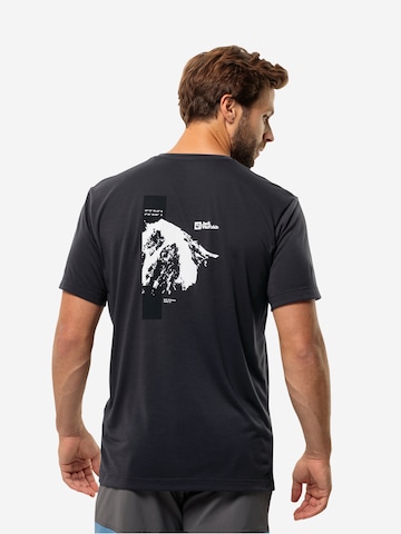 JACK WOLFSKIN Koszulka funkcyjna 'VONNAN' w kolorze czarny: przód