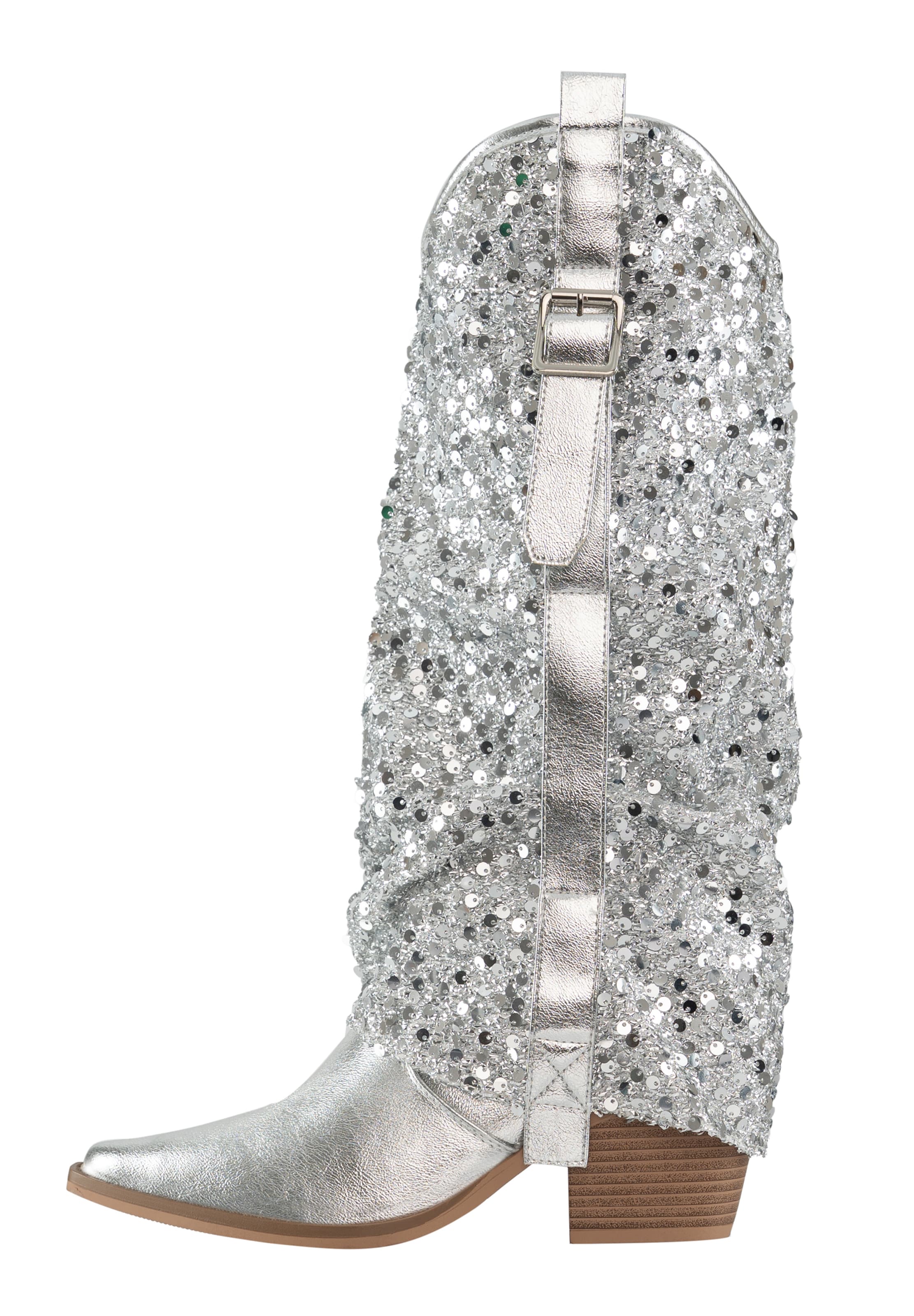 Bottes de cowboy Salinyang en argent