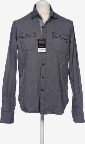 REPLAY Button Up Shirt in L in Blue: front
