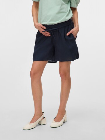 MAMALICIOUS - regular Pantalón 'MLPETRA' en azul: frente