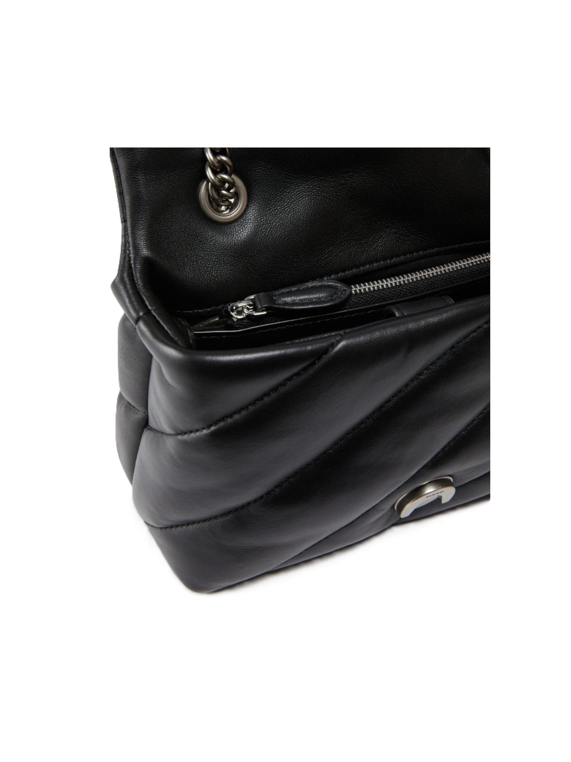 Borsa a spalla '100039 A0F2' di PINKO in nero