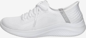 Chaussure basse 'Slip-Ins: Ultra Flex 3.0' SKECHERS en blanc : devant