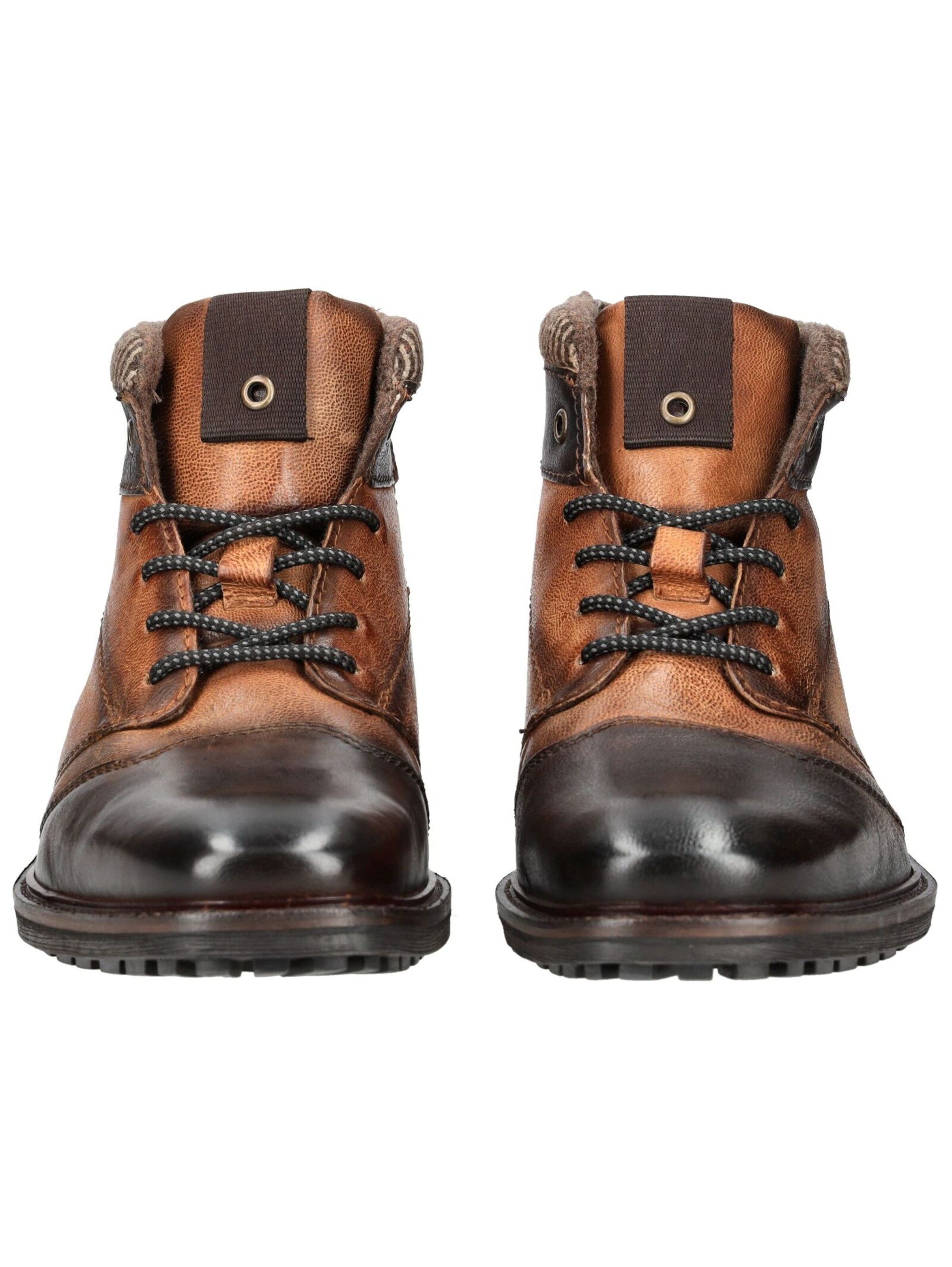 Bottines à lacets bugatti en marron