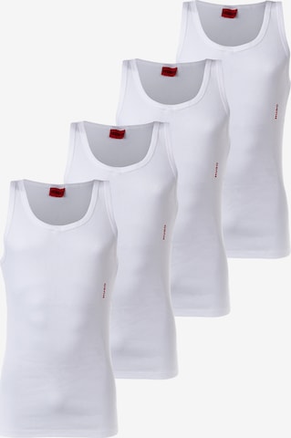 Maillot de corps HUGO Red en blanc : devant