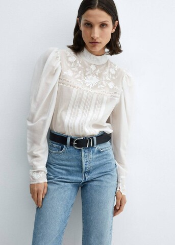 MANGO Blouse 'Victor' in Wit