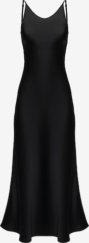 Robe 'Midi satin slip dress 'Majestic'' Serena Silueta en noir : devant