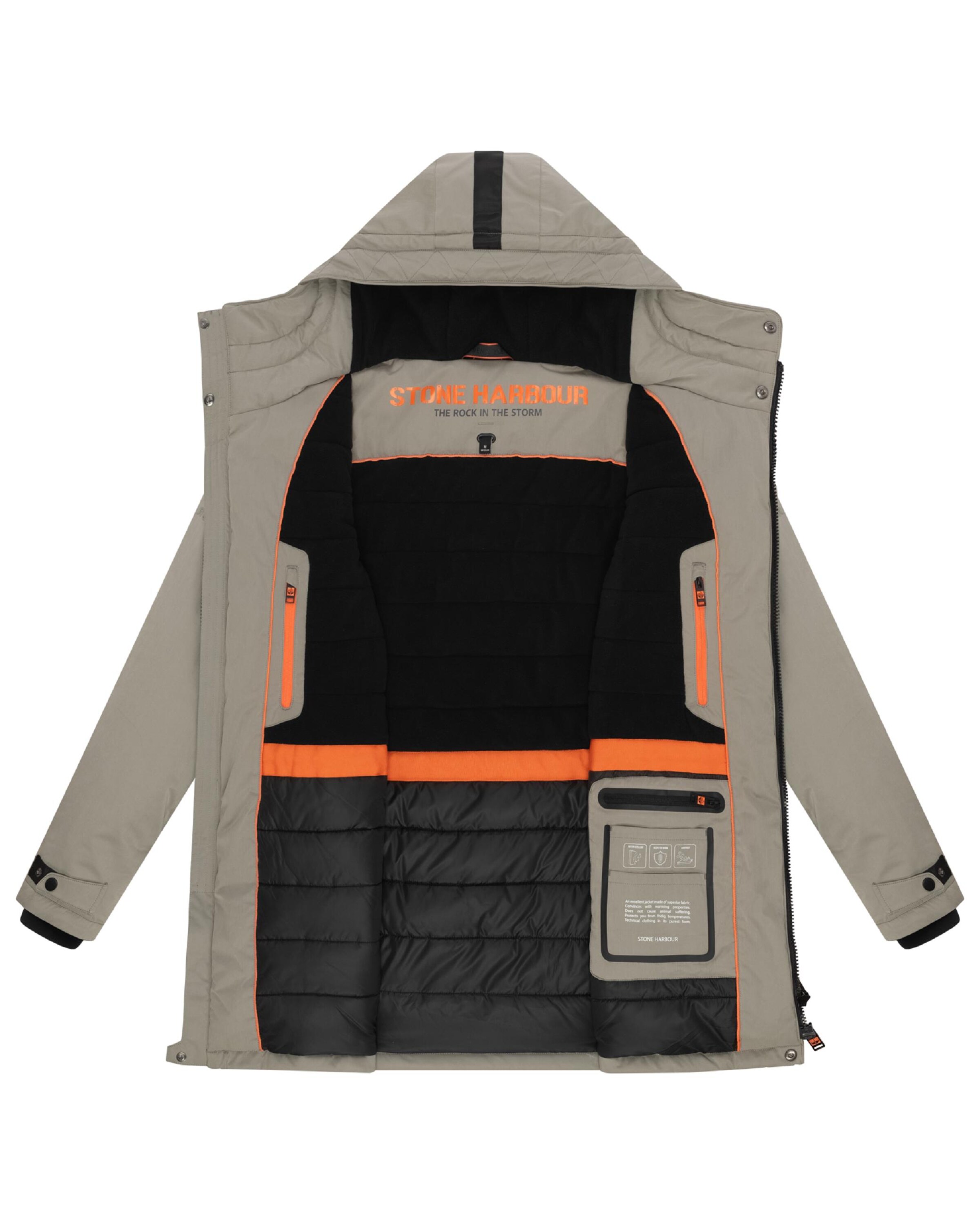 STONE HARBOUR Зимнее пальто 'Fintaan' в Серый