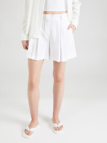 Sisley Wide Leg Shorts in Weiß: predná strana