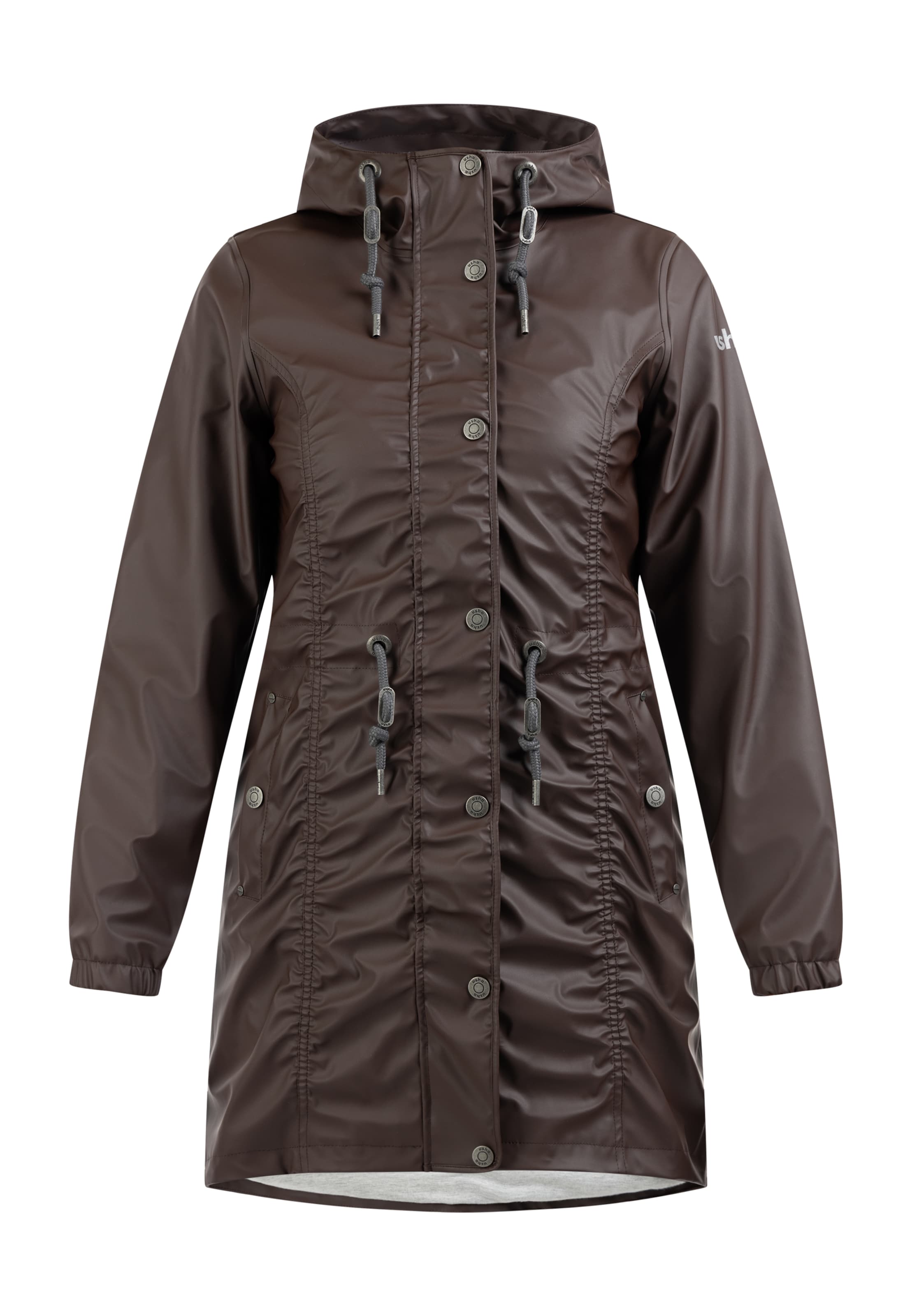 Usha Płaszcz funkcyjny w kolorze brązowy: przód
