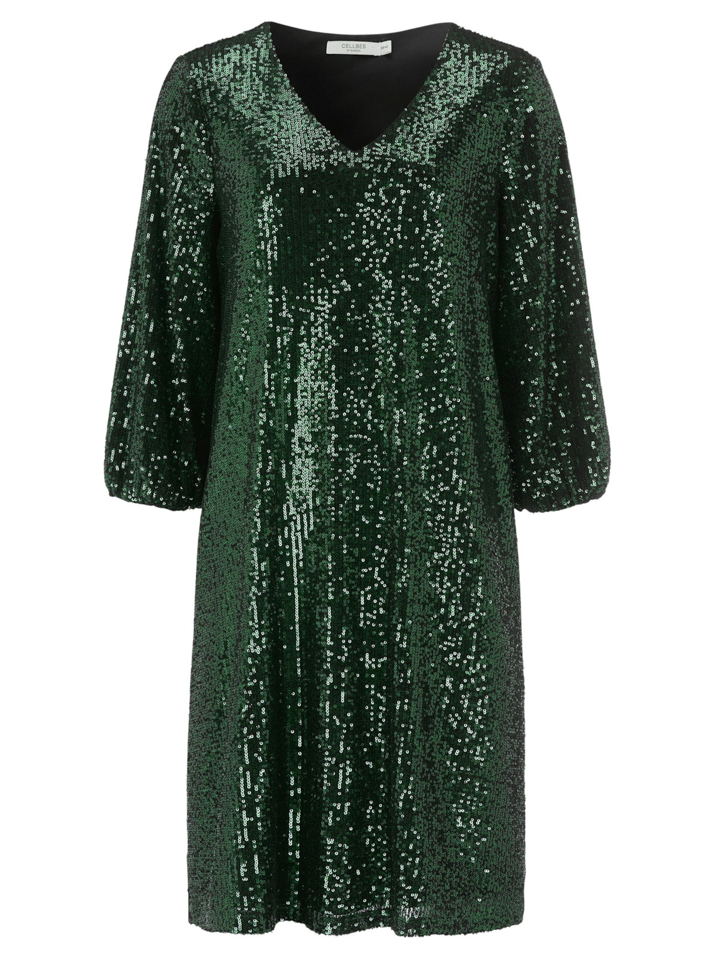 Cellbes of Sweden Cocktailjurk in Groen: voorkant