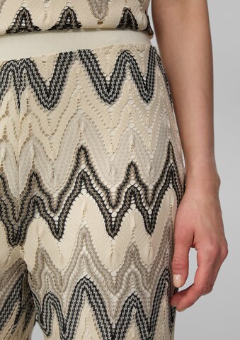 s.Oliver BLACK LABEL Wide Leg Hose in Beige
