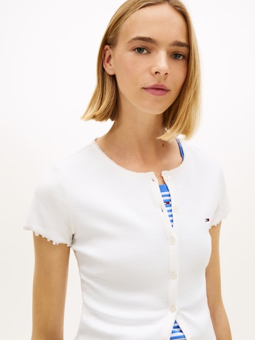 Tommy Jeans Kardigán - Biela