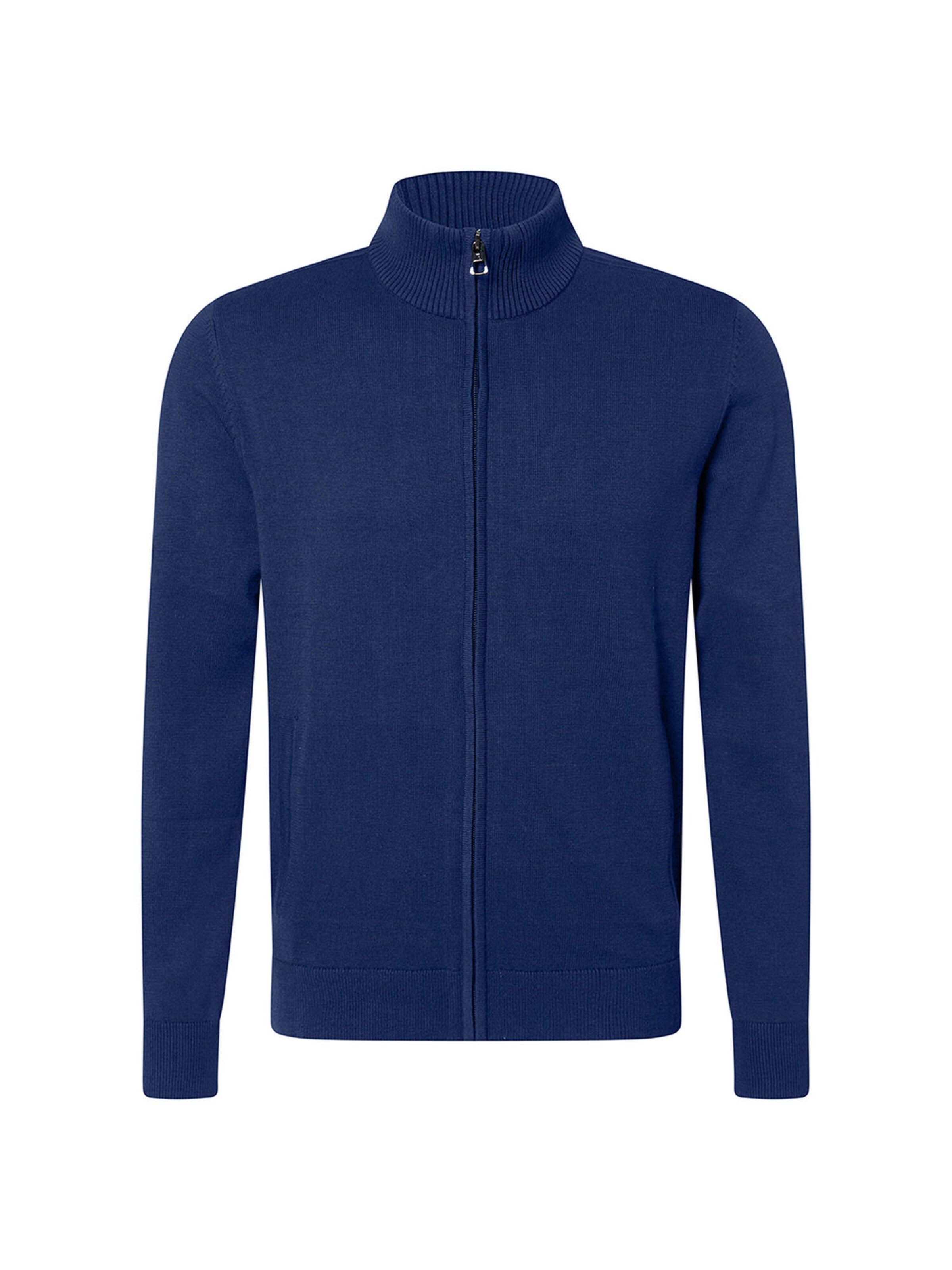 PIERRE CARDIN Knit Cardigan in Blue: front