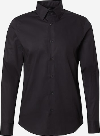 G-STARSlim Fit Košulja - crna boja: prednji dio