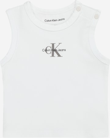 T-Shirt Calvin Klein Jeans en blanc : devant