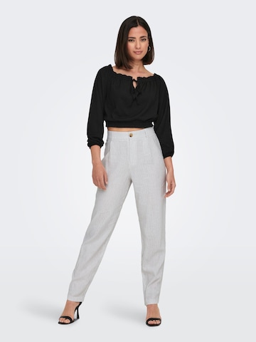 ONLY Regular Pleat-Front Pants 'Olga' in White