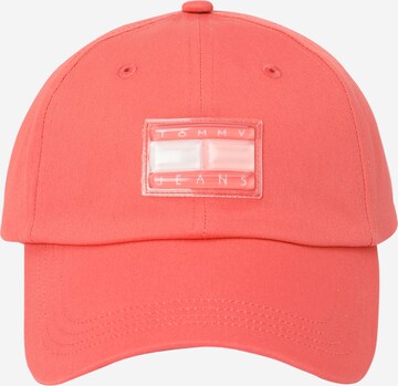 Tommy Jeans Cap in Red: front