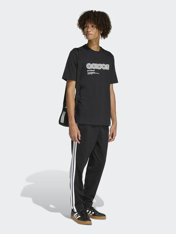 Tricou funcțional 'LINEAR' de la ADIDAS SPORTSWEAR pe negru: față