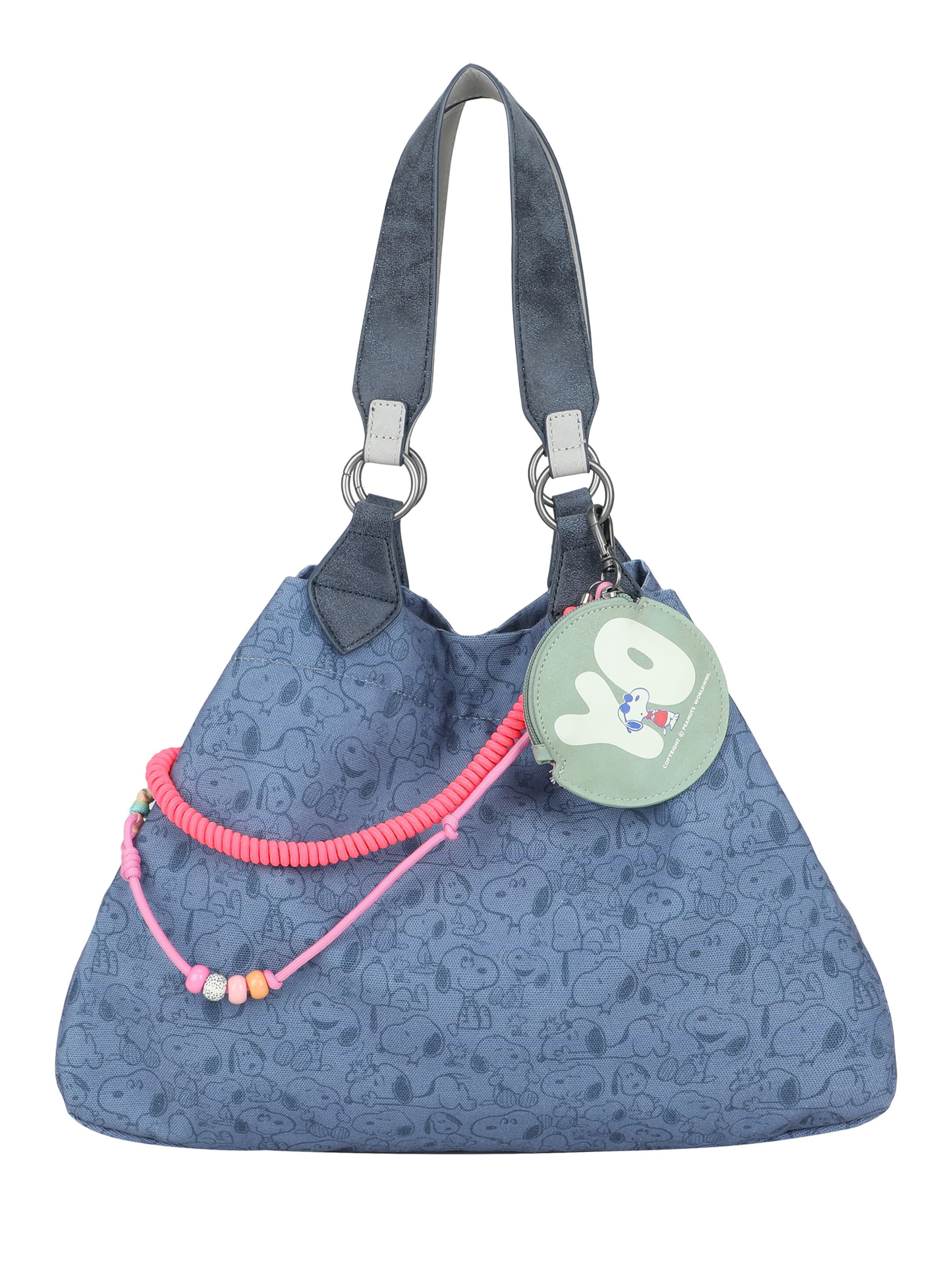 Fritzi aus Preußen Shopper 'PeanutsTM x fritzi Izzy Medium Limited All Over Snoopy' in Blue: front
