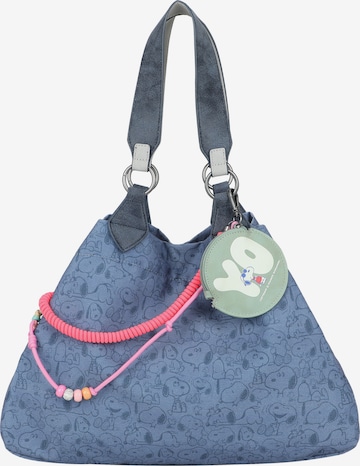 Fritzi aus Preußen Tasche 'PeanutsTM x fritzi Izzy Medium Limited All Over Snoopy' in Blau: Vorderseite