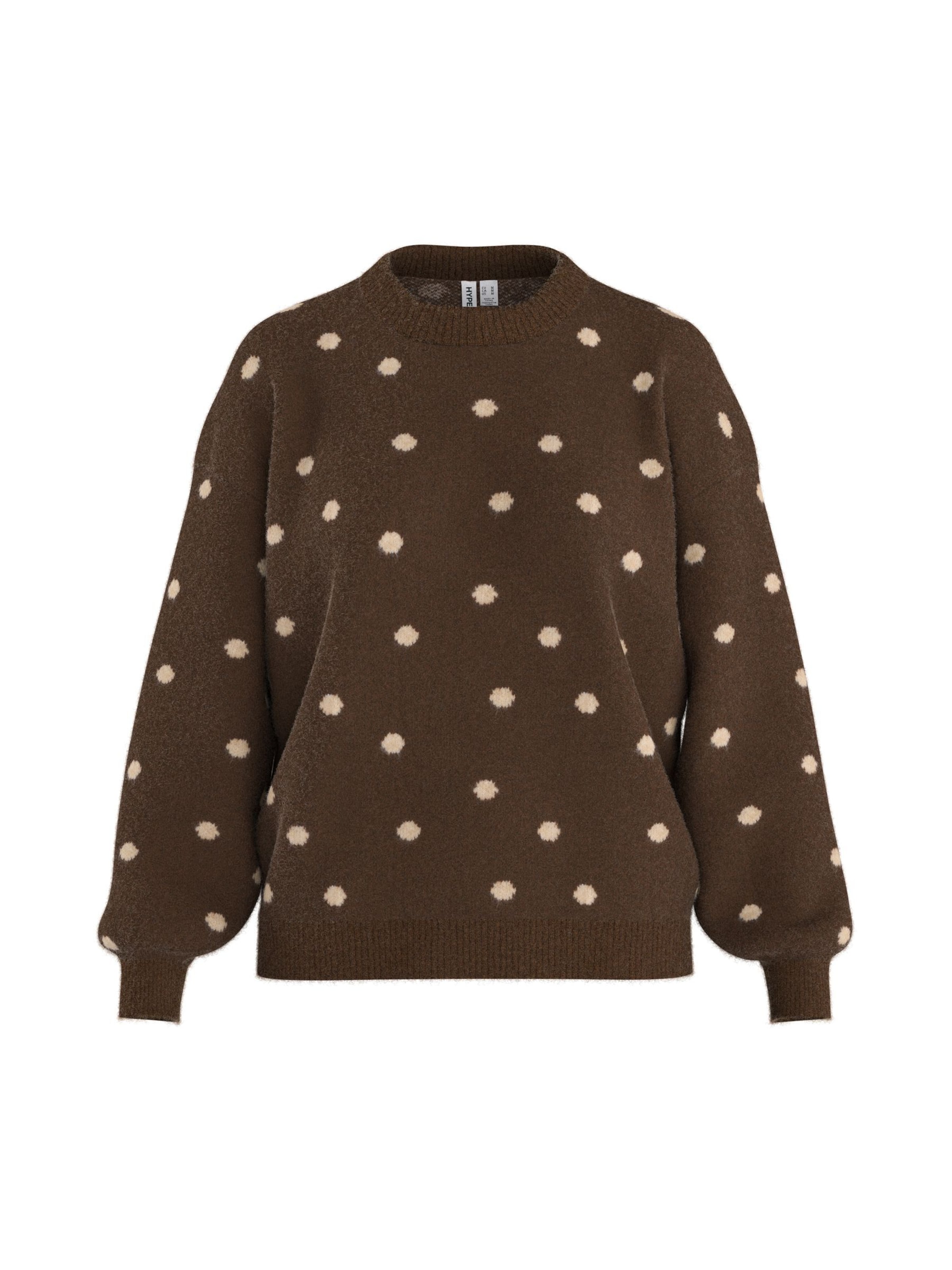 HYPEDROP Pullover 'GERDA' i brun: forside