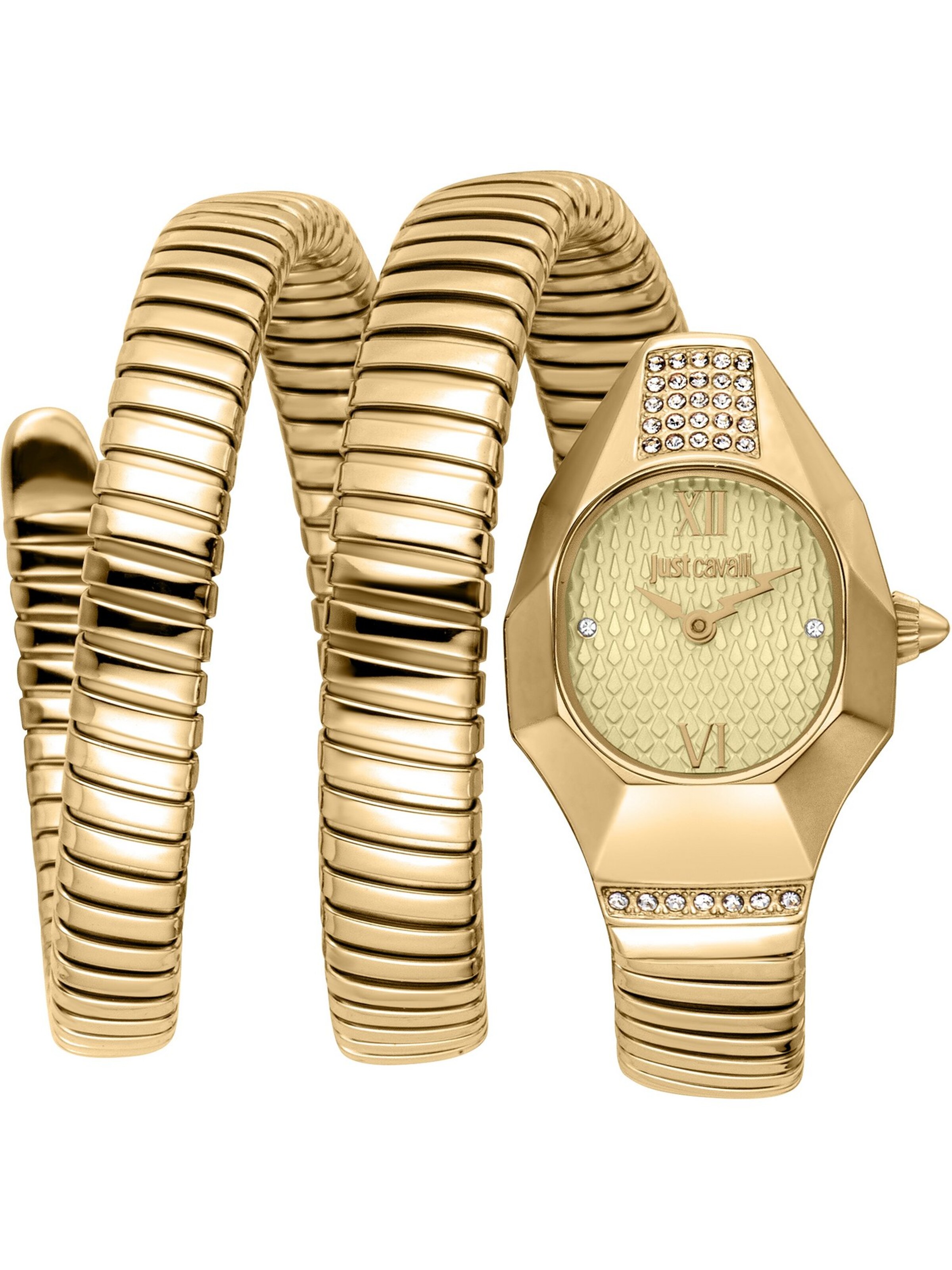 Just Cavalli Time Analog Watch in Gold: front
