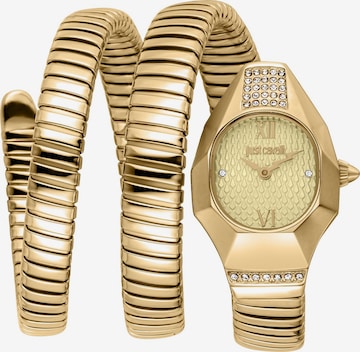 Just Cavalli Time Analoguhr in Gold: Vorderseite