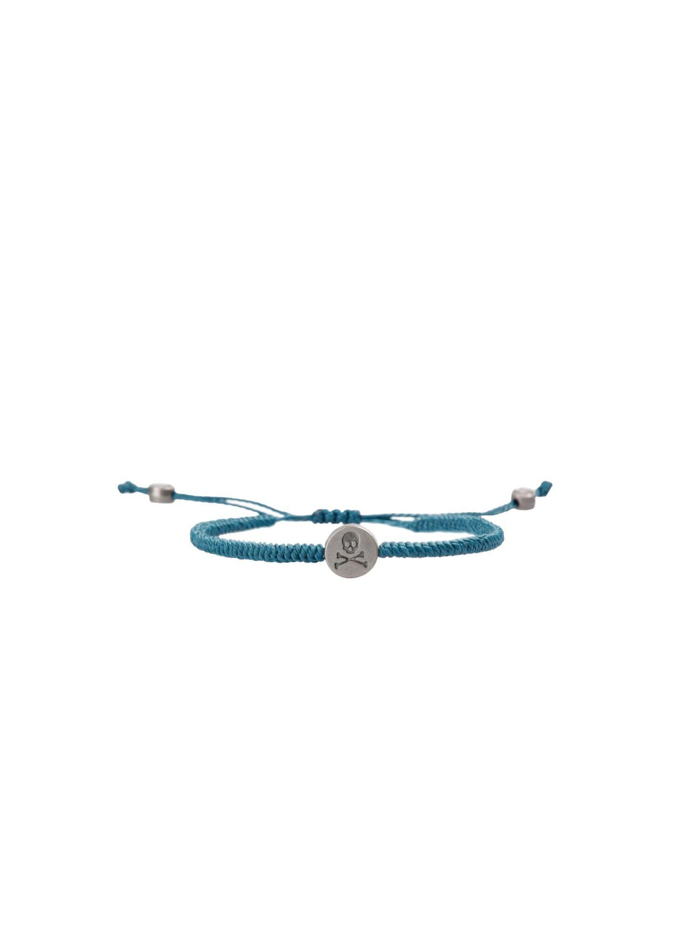Scalpers Scskull Cord Bracelet ' ' in Grün: Vorderseite
