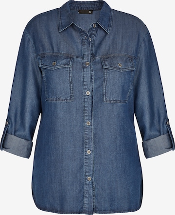 Thomas Rabe Blouse in Blauw: voorkant