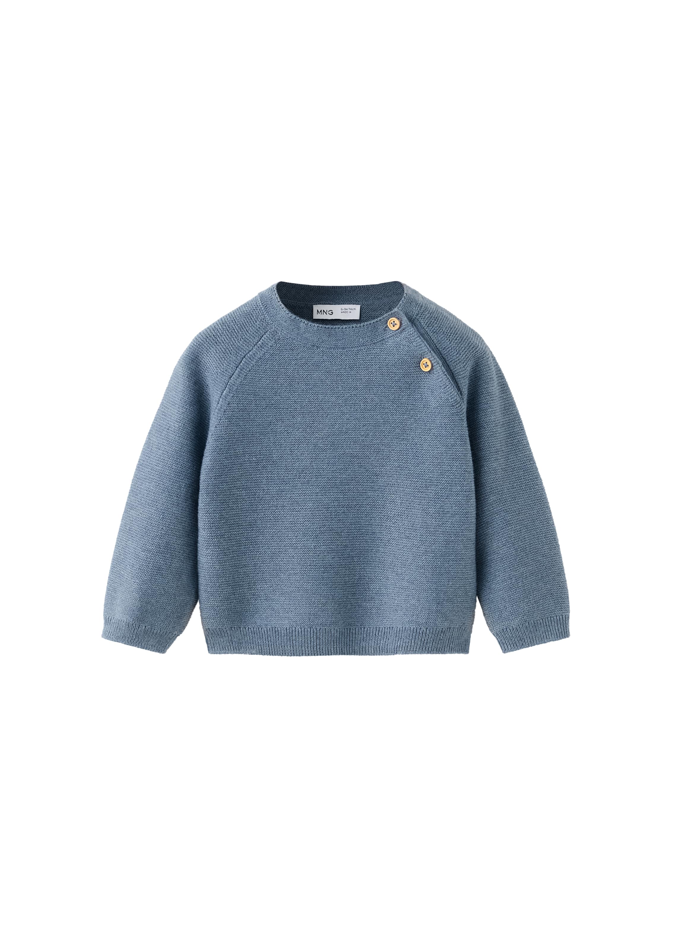 Pulover 'DIJONS' de la MANGO KIDS pe albastru: față