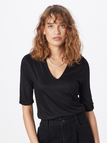 s.Oliver BLACK LABEL Shirt in Black: front