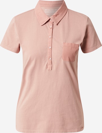 TOM TAILOR Poloshirt in Pink: predná strana