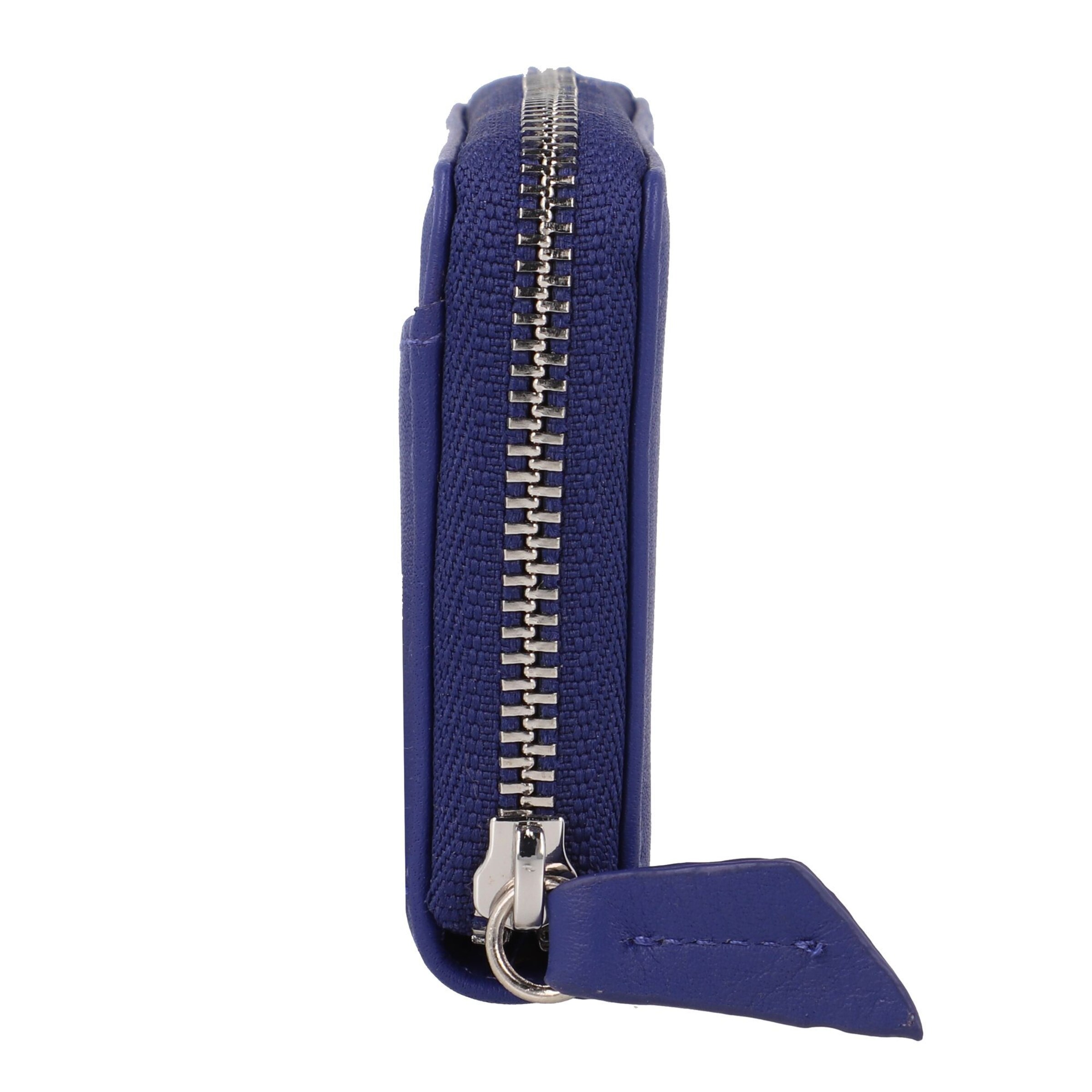 Porte-monnaies 'Joy' Braun Büffel en bleu