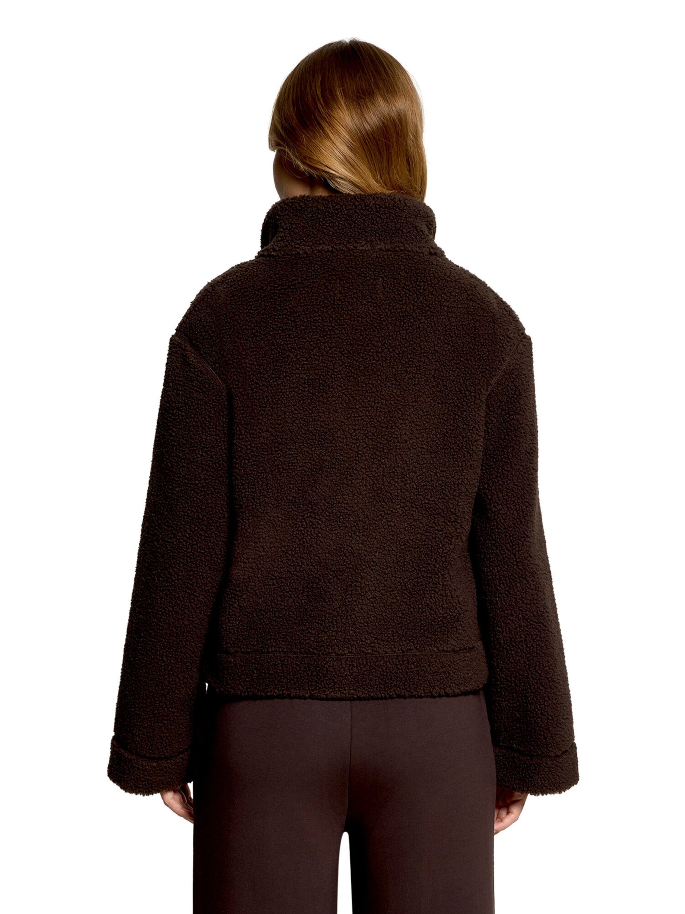 Cartoon Fleece Jacket in Brown